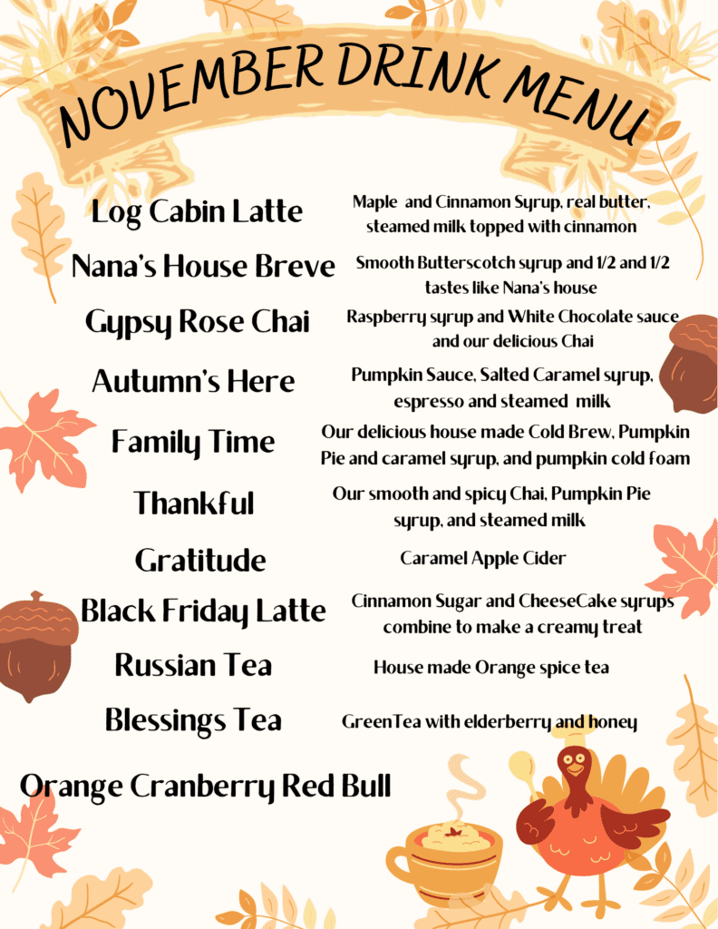 November menu